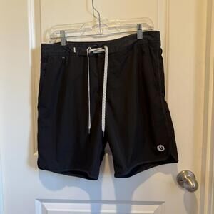 Vuroi Men's Black Board Drawstring Shorts Size 32 Style V314